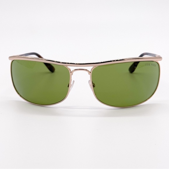 NEW TOM FORD TF418 28N AVIATOR UNISEX GOLD SUNGLASSES RYDER FT0418/S 28N EYEWEAR - Picture 3 of 10